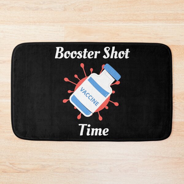 Item preview, Booster Shot Time (White Text) - Covid Booster Shot for Vaccinated People designed and sold by CaitU.