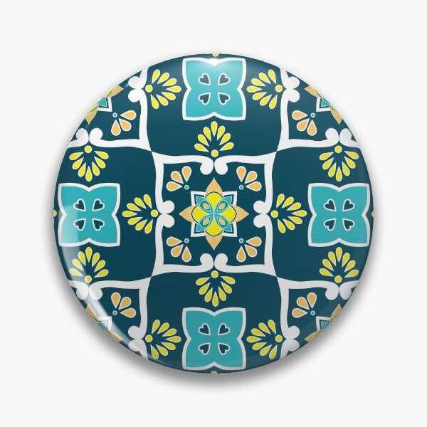 Item preview,  Azulejos Mint, teal, yellow and white designed and sold by FK-UK.