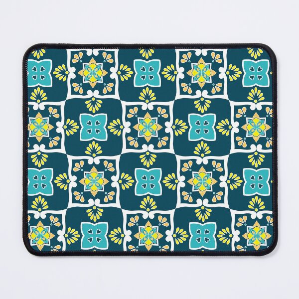 Item preview,  Azulejos Mint, teal, yellow and white designed and sold by FK-UK.
