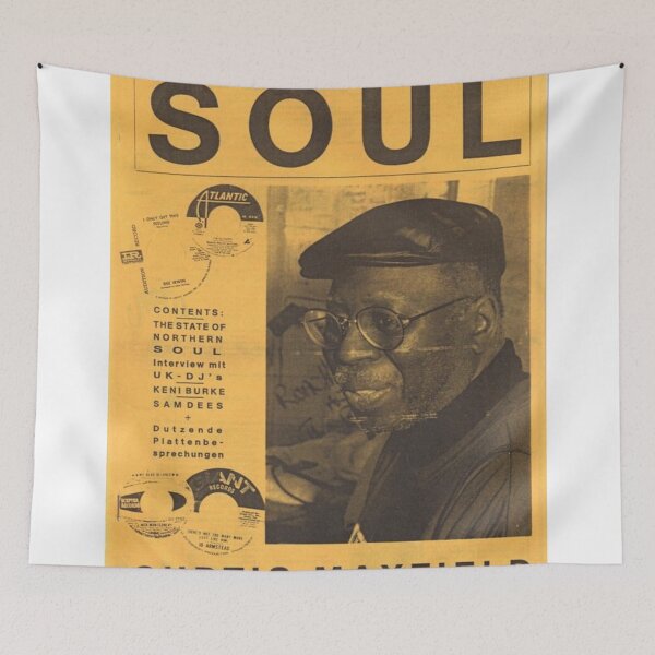 Item preview, Curtis Mayfield magazine portrait, "Heart and Soul" designed and sold by JRCee.