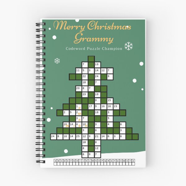 Item preview, Grammy Codeword Puzzle Merry Christmas designed and sold by Designforoz.