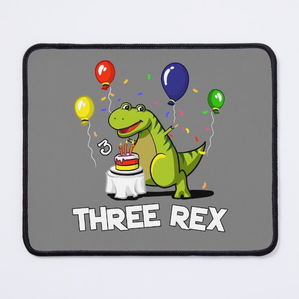 Item preview, Three Rex 3rd Birthday Party Cartoon T-Rex Dinosaur designed and sold by underheaven.