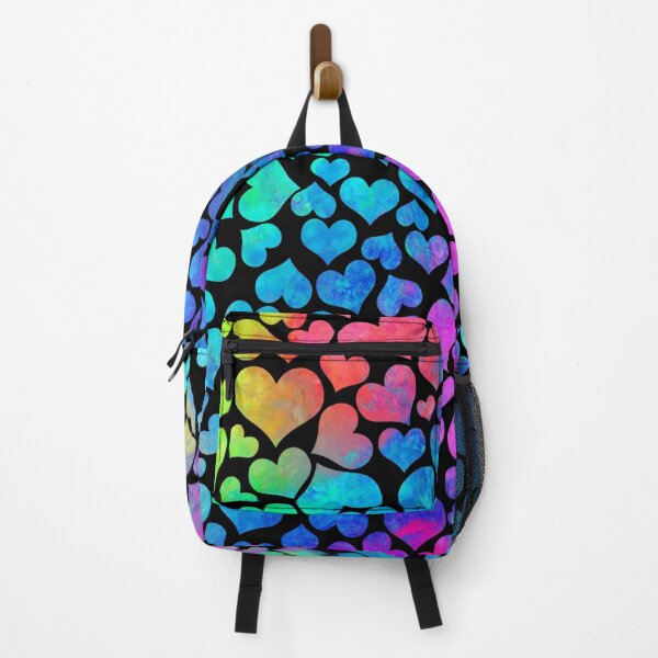 Item preview, Neon Chalk Hearts Pattern designed and sold by IconicFinds.