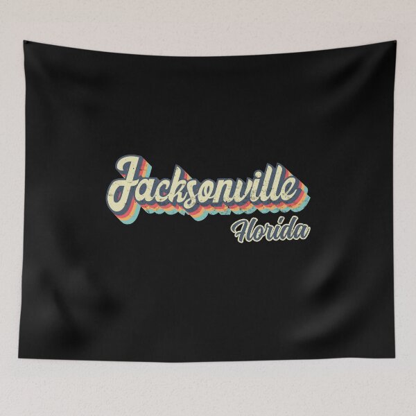 Item preview, Jacksonville City Florida Retro Vintage 70s rainbow designed and sold by Teelogic.