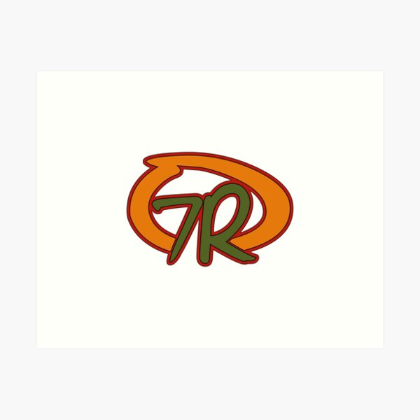 Orange & Green logo alone Art Print