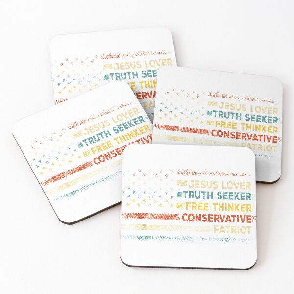 Item preview, Jesus Lover Truth Seeker Free Thinker Conservative Patriot designed and sold by Manulife41.