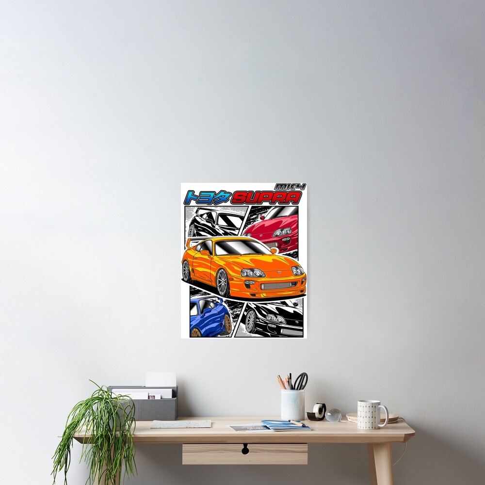 Jdm Legend Toyota Supra Mk Poster For Sale By Joshirosung Redbubble