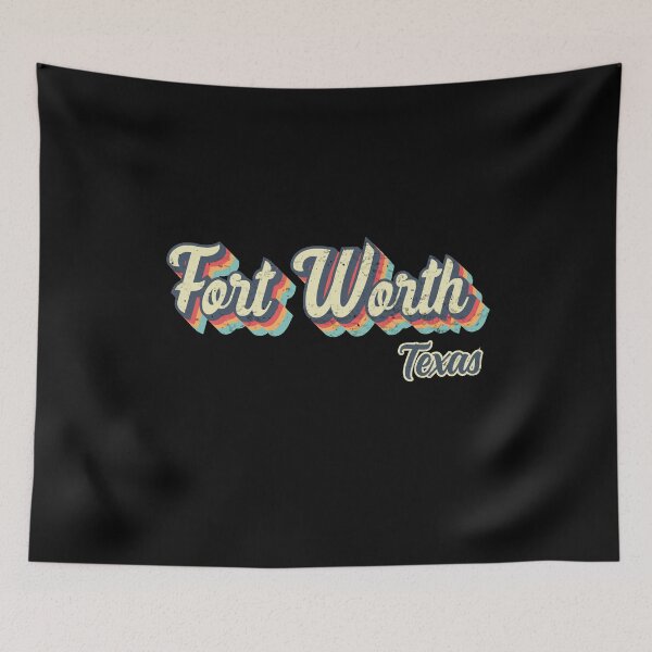 Item preview, Fort Worth City Texas Retro Vintage 70s rainbow designed and sold by Teelogic.