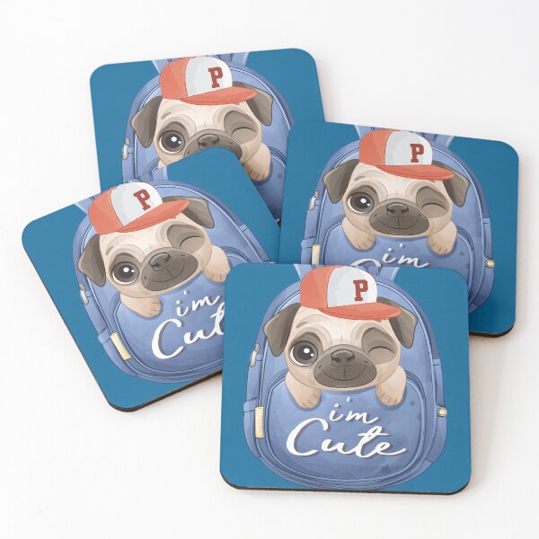 Item preview, Cute Face Pug Dog designed and sold by tee4shirt.