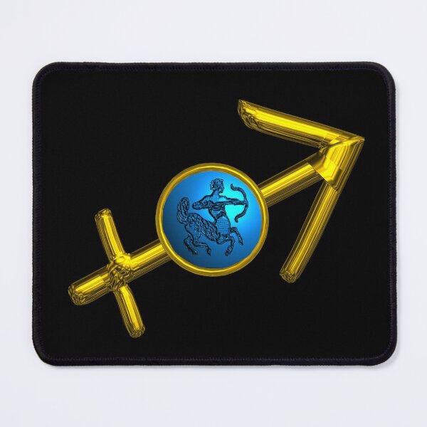 Item preview, SAGITTARIUS, GOLD ZODIAC BIRTHDAY SIGN JEWEL, Blue Turquoise,Black designed and sold by BulganLumini.