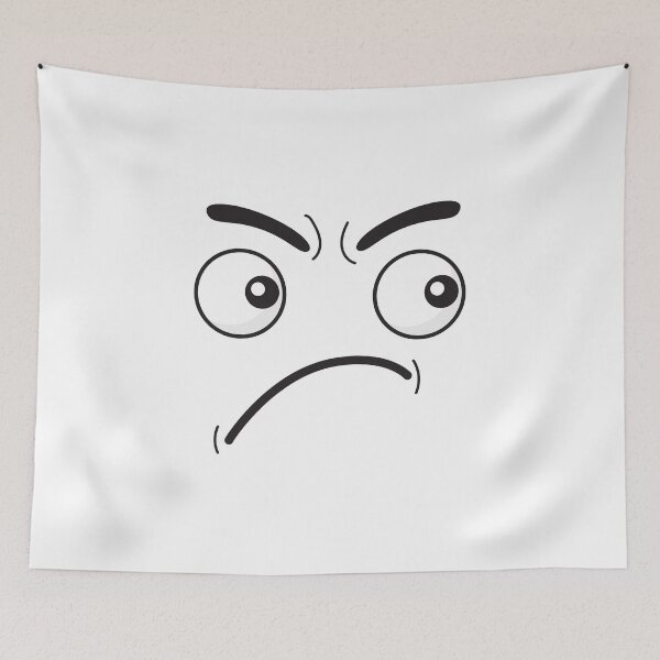 Item preview, Aggressive Sorrow Anger Sad Cry Aggression Low Mood Face Apparel Essential Motivation Inspiration Joy Mood designed and sold by DesignByHeartUK.