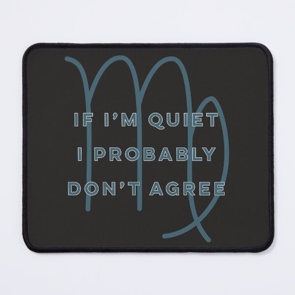 Item preview, Virgo Zodiac Fun Quote in Blue and White designed and sold by AMSonArt.