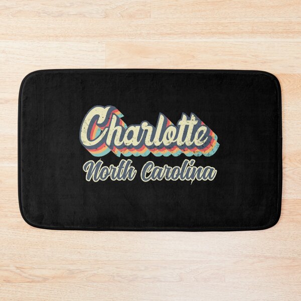Item preview, Charlotte City North Carolina Retro Vintage 70s rainbow designed and sold by Teelogic.
