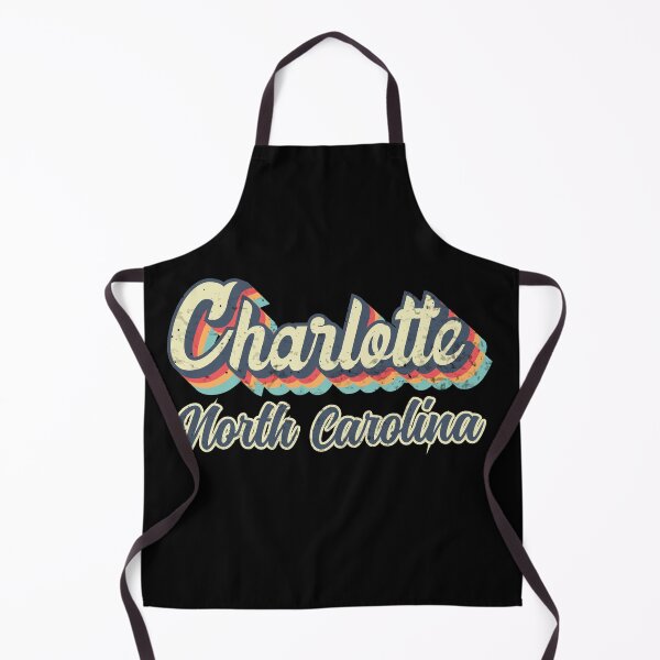 Item preview, Charlotte City North Carolina Retro Vintage 70s rainbow designed and sold by Teelogic.