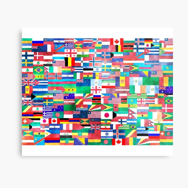World Flags Metal Print