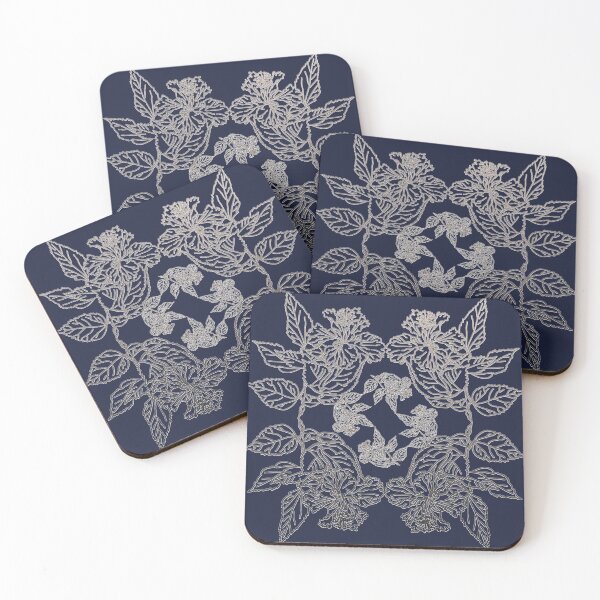 Item preview, Geometric floral grey plant desing (2) designed and sold by EarthyPlanty.