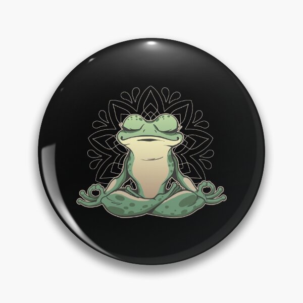 Item preview, Frog meditates designed and sold by DerSenat.