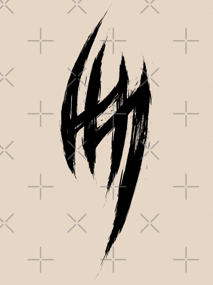 "Jin Kazama's Tattoo - Black Edition" T-shirt by Lidra | Redbubble