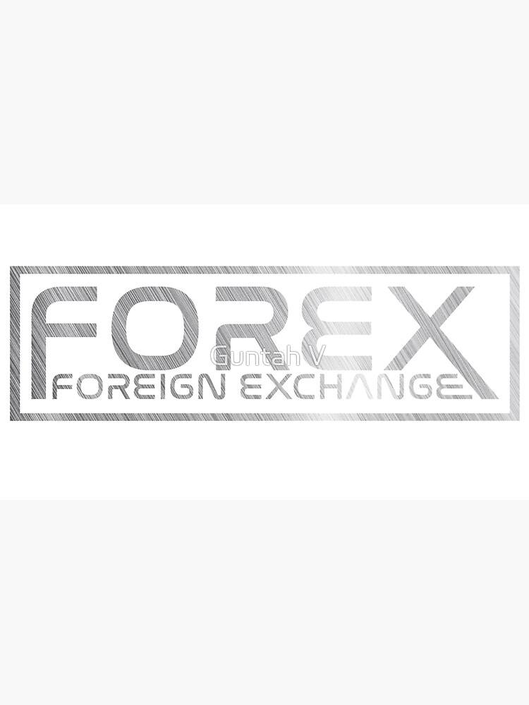 Fx , forex or foreign exchange trading round distressed logo - Forex  Trading - Sticker