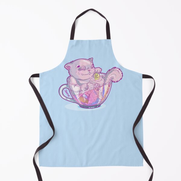 Item preview, Kit-Tea Funny kitty pun with Cute Pastel Cat and Tea cup designed and sold by SPIRIMAL.