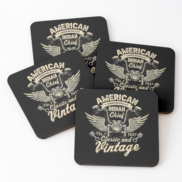 Item preview,  Retro Vintage American Motorcycle Indian Biker designed and sold by dlouise22.