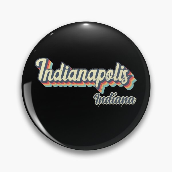 Item preview, Indianapolis City Indiana Retro Vintage 70s rainbow designed and sold by Teelogic.