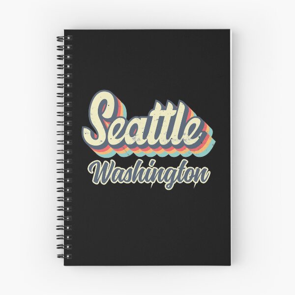 Item preview, Seattle City Washington Retro Vintage 70s rainbow designed and sold by Teelogic.