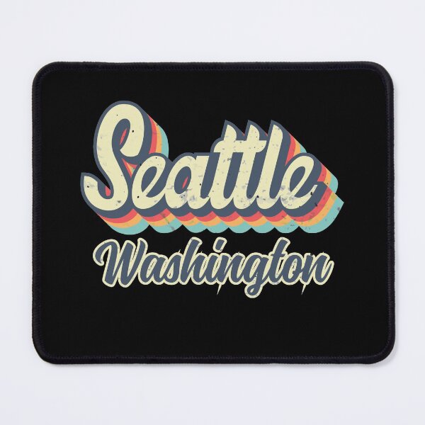 Item preview, Seattle City Washington Retro Vintage 70s rainbow designed and sold by Teelogic.