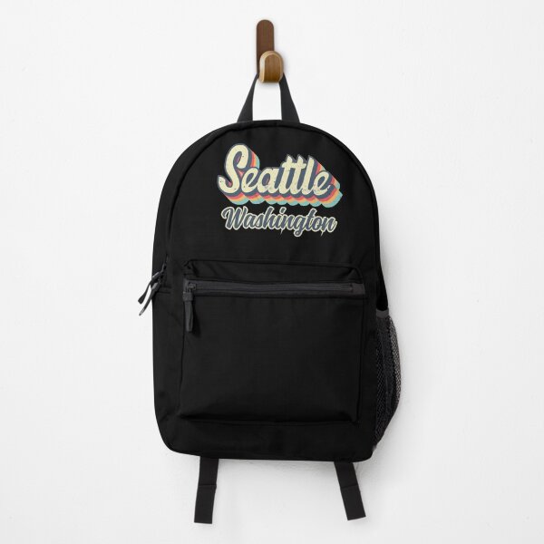 Item preview, Seattle City Washington Retro Vintage 70s rainbow designed and sold by Teelogic.