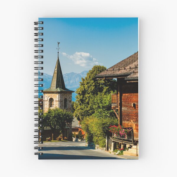 Item preview, Summer street view in Leysin, Vaud, Switzerland designed and sold by svanaerschot.