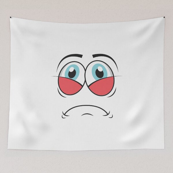 Item preview, Low Mood Emoji Sorrow Sad Cry Face Apparel Essential Motivation Inspiration Joy Mood designed and sold by DesignByHeartUK.