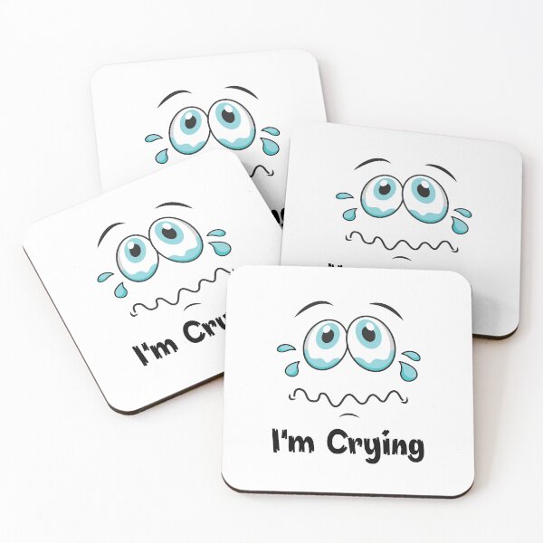 Item preview, I am Crying Emoji Cry Low Mood Sorrow Sad Face Apparel Essential Motivation Inspiration Joy Mood designed and sold by DesignByHeartUK.