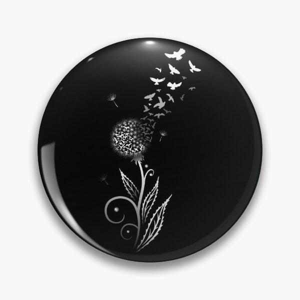 Item preview, Dandelion Birds Tattoo Swarm of Birds Spring designed and sold by Christine Krahl.
