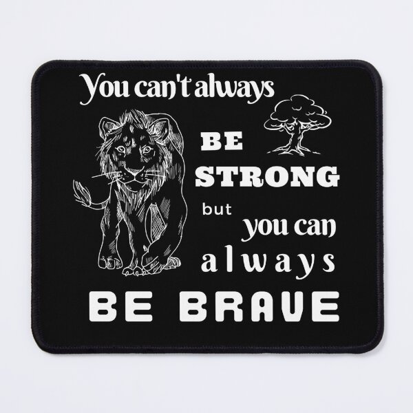 Item preview, Be Brave Lion Motivational Quote designed and sold by Branka.