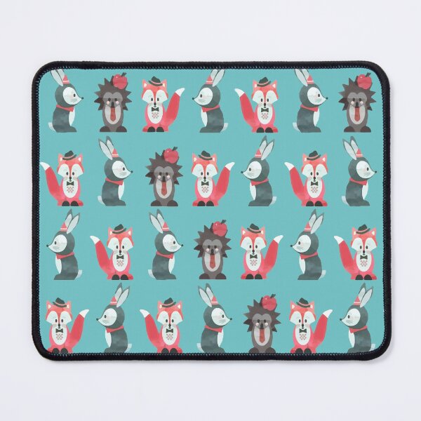 Item preview, DARK BUNKER WALLPAPER - Fox Rabbit Hedgehog designed and sold by MarcoPolok.