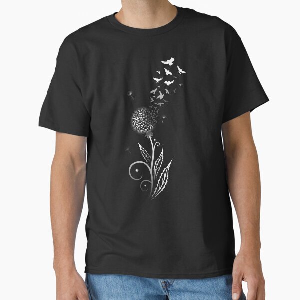 Item preview, Dandelion Birds Tattoo Swarm of Birds Spring designed and sold by Christine Krahl.