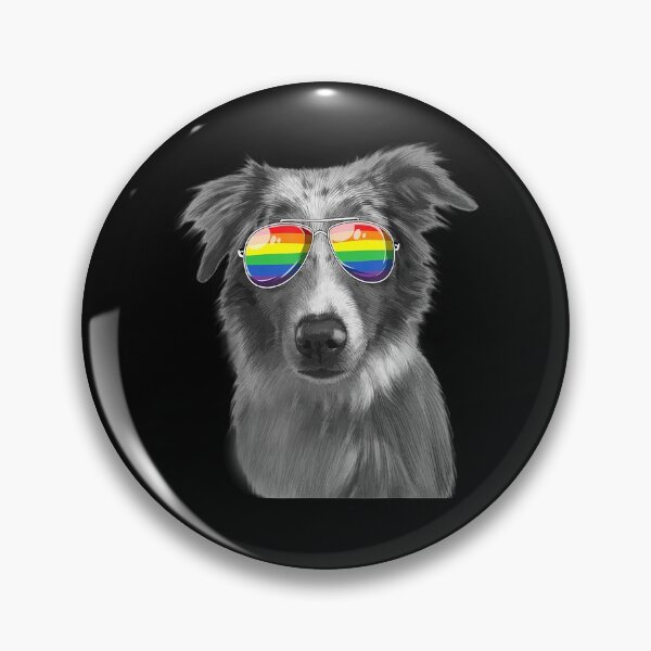 Item preview,  Australian Shepherd Pride Flag Sunglasses designed and sold by dlouise22.