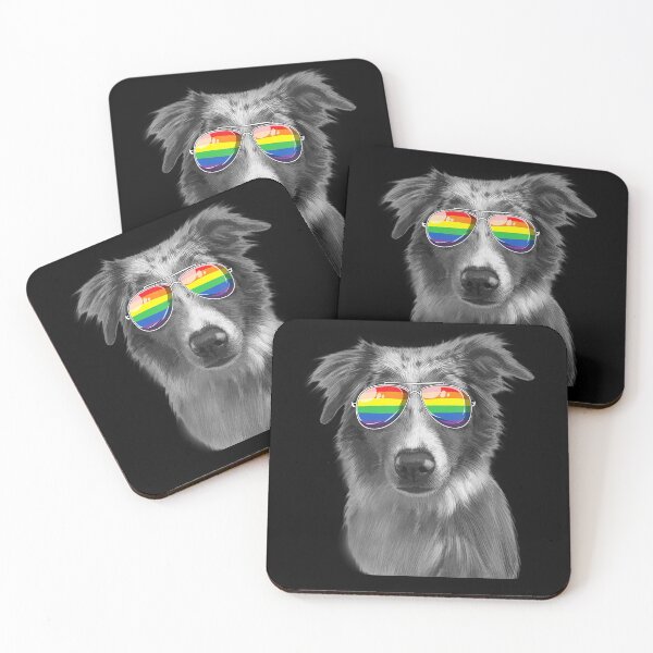 Item preview,  Australian Shepherd Pride Flag Sunglasses designed and sold by dlouise22.