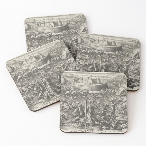 Item preview, Medieval Battle knights vs demons designed and sold by Vintage Designs +.