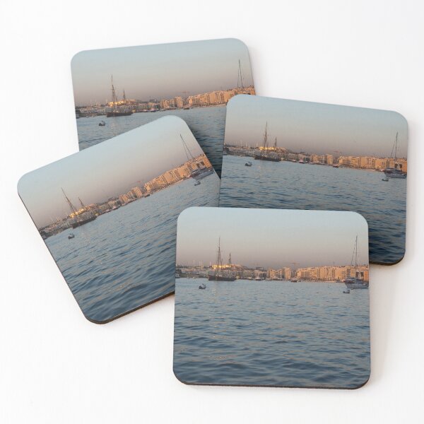 Item preview, Sunrise Glow at Malta's Marsamxett Harbour designed and sold by Georgia Mizuleva.