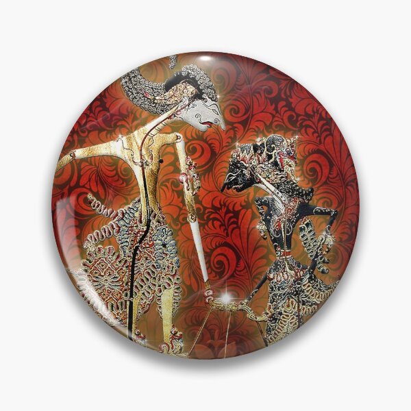 Item preview, Wayang Kulit red background designed and sold by Doris Abney.