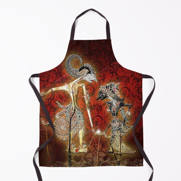 Item preview, Wayang Kulit red background designed and sold by Doris Abney.