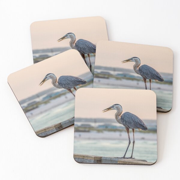 Item preview, Great Blue Heron Breakfast Time designed and sold by mljdwhite.