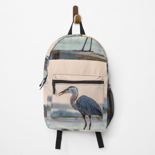 Item preview, Great Blue Heron Breakfast Time designed and sold by mljdwhite.