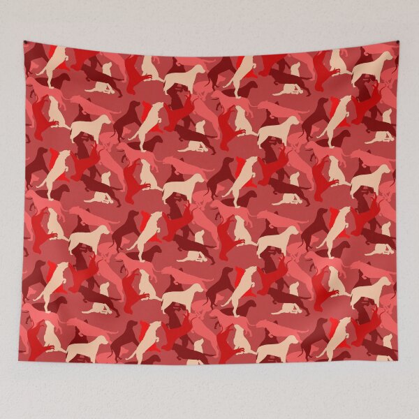 Item preview, Dogs Camouflage  dog pattern reds designed and sold by fil00.