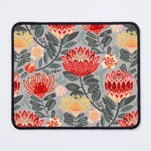 Item preview, Protea Chintz on Grey designed and sold by TigaTiga.