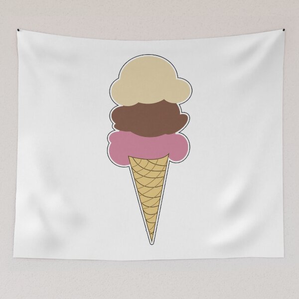 Item preview, Neopolitan Ice Cream Cone designed and sold by WickedGraphics.