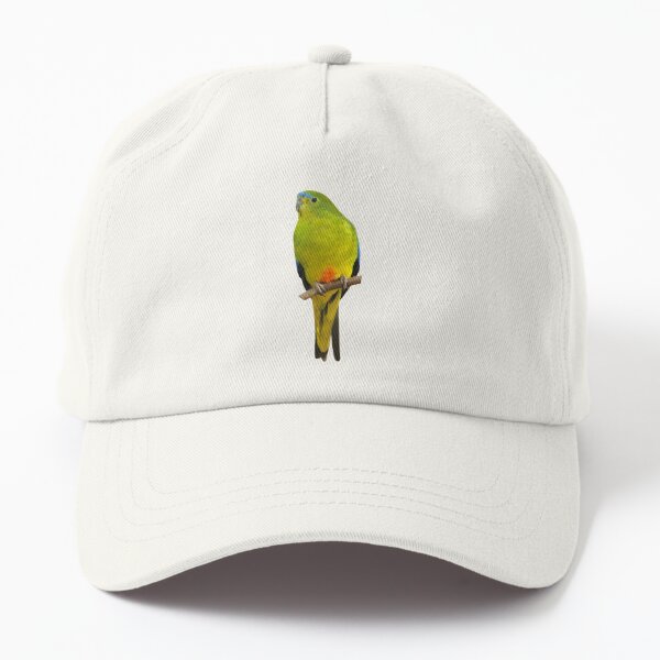 Orange-bellied Parrot Dad Hat
