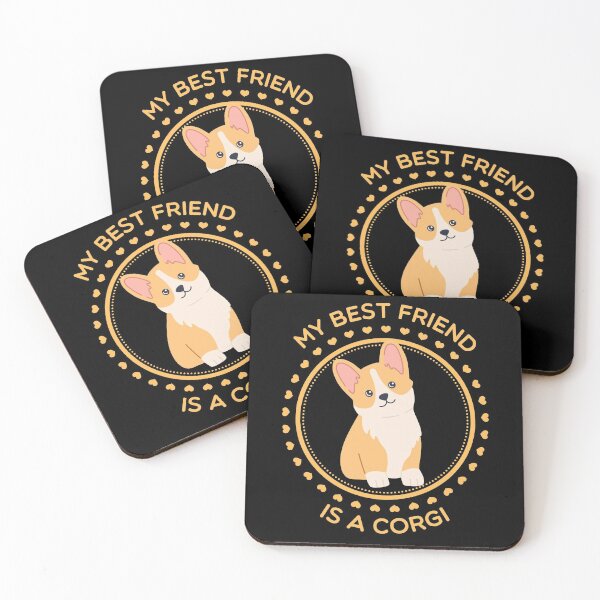 Item preview,  My Best Friend Is A Corgi, Cute, Corgi, Dog Lovers Design designed and sold by stickers-custom.