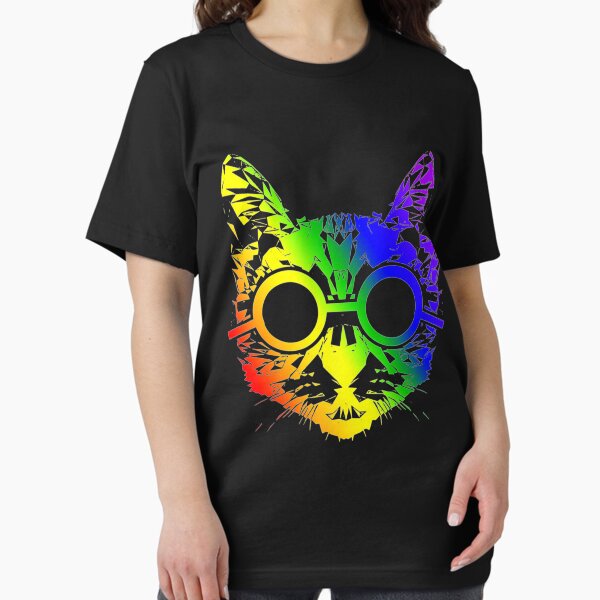 Item preview, Funny Cat Love Rainbow Gift for Men Women kids Tee designed and sold by Harber899.